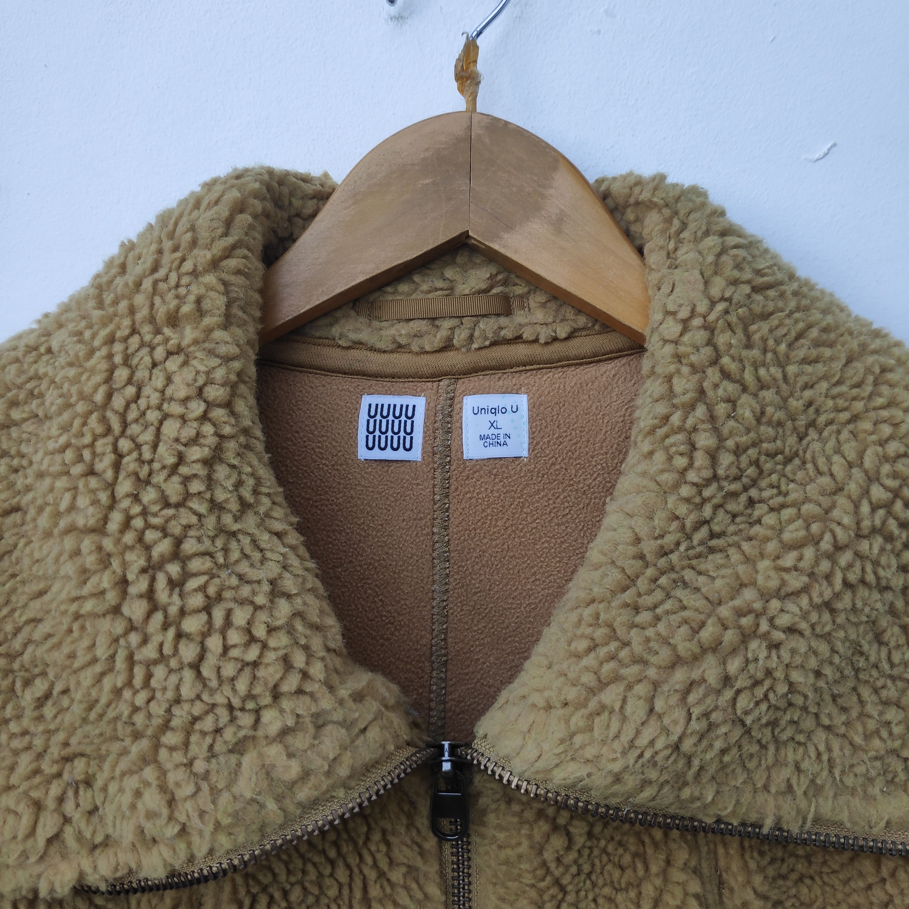 Japanese Brand × Uniqlo UNIQLO FLEECE SHERPA JACKET XL SIZE BROWN ZIPPER Size US XL / EU 56 / 4 - 5 Thumbnail