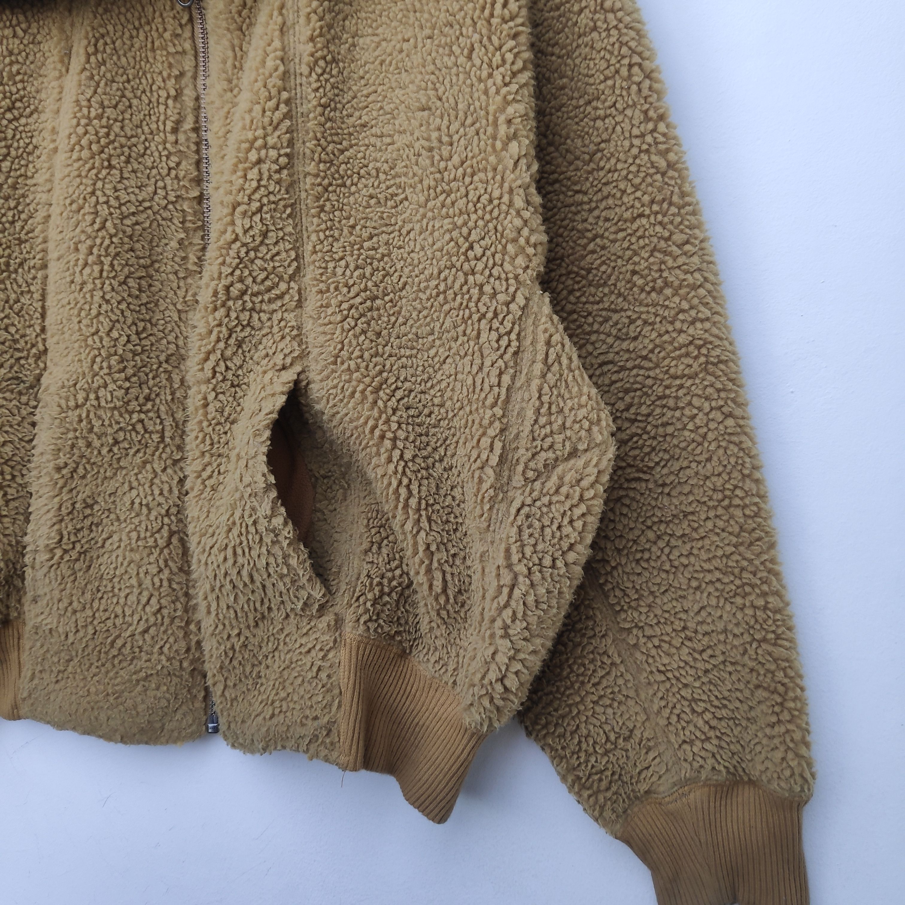 Japanese Brand × Uniqlo UNIQLO FLEECE SHERPA JACKET XL SIZE BROWN ZIPPER Size US XL / EU 56 / 4 - 6 Thumbnail