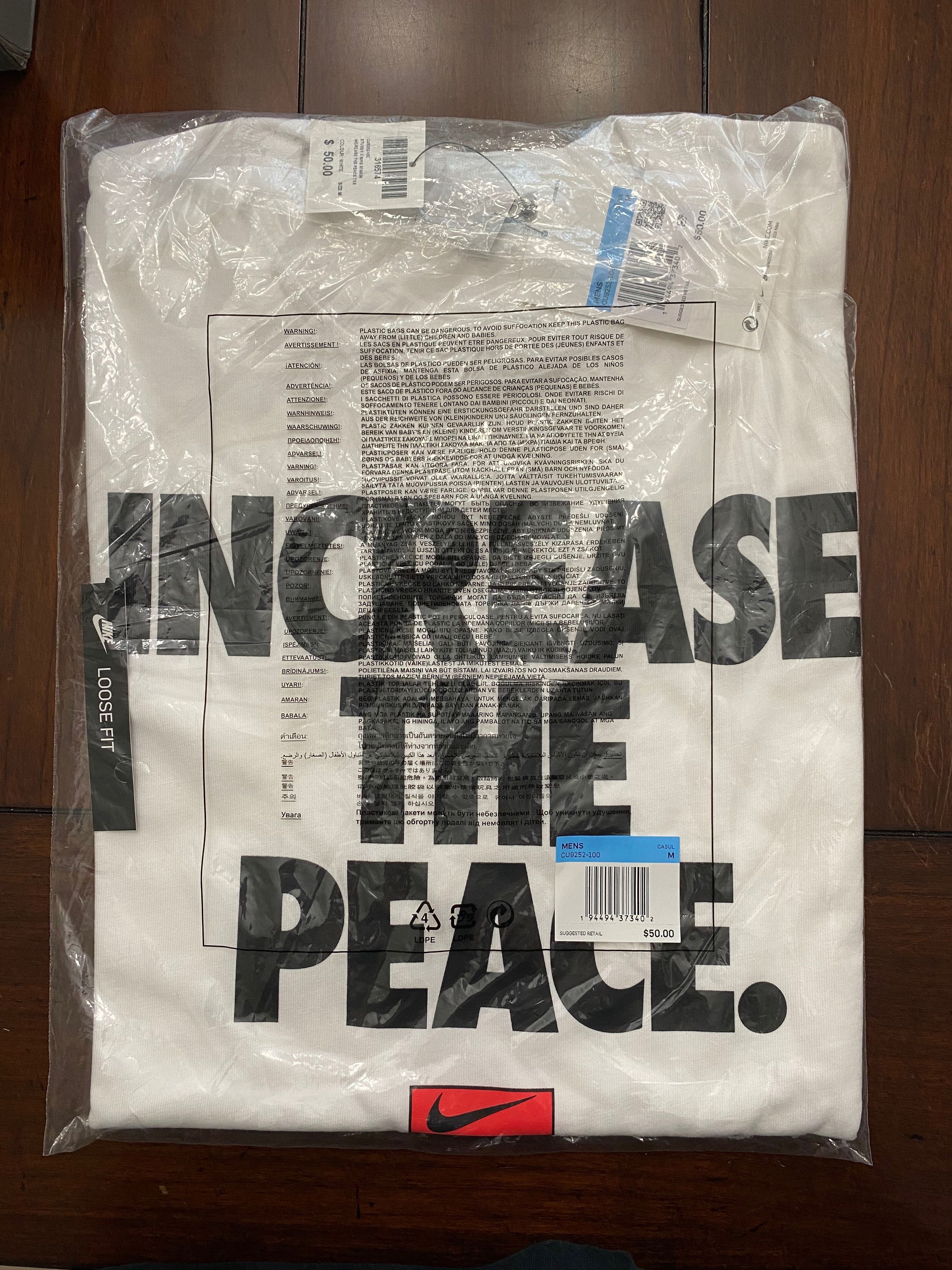 increase the peace stussy nike