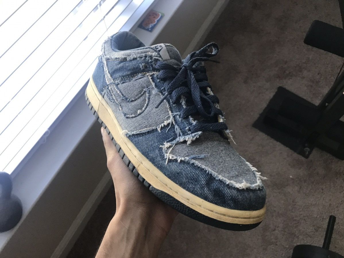 Nike Nike Dunk Low Denim Size US 9 / EU 42 - 2 Thumbnail