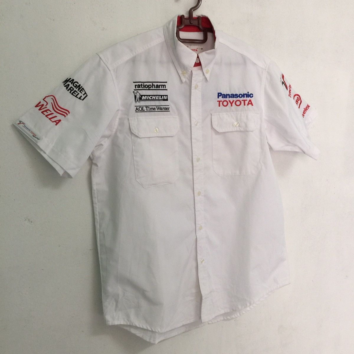 Japanese Brand Toyota panasonic michelin magnet marelli button up shirt Size US M / EU 48-50 / 2 - 3 Thumbnail