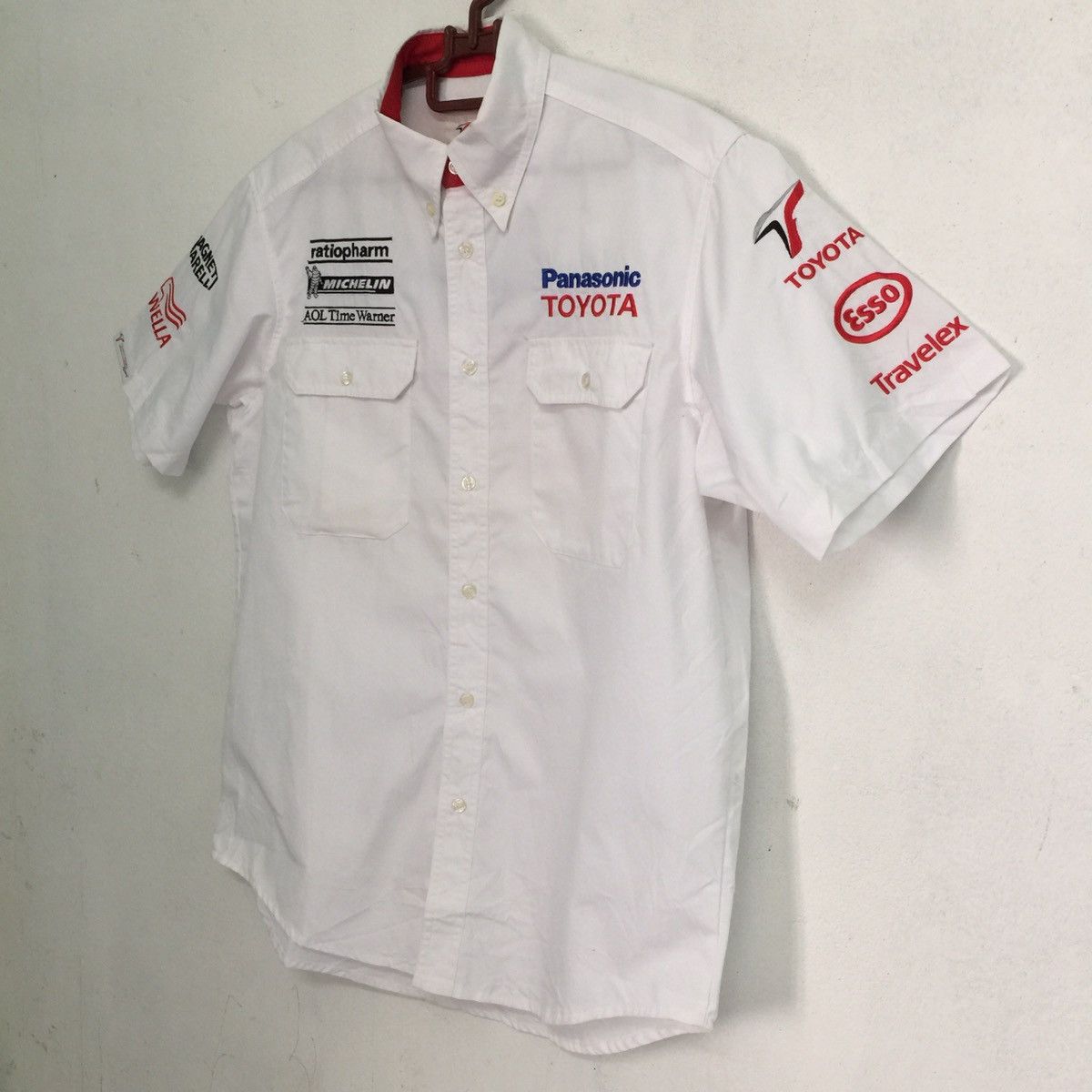 Japanese Brand Toyota panasonic michelin magnet marelli button up shirt Size US M / EU 48-50 / 2 - 2 Thumbnail