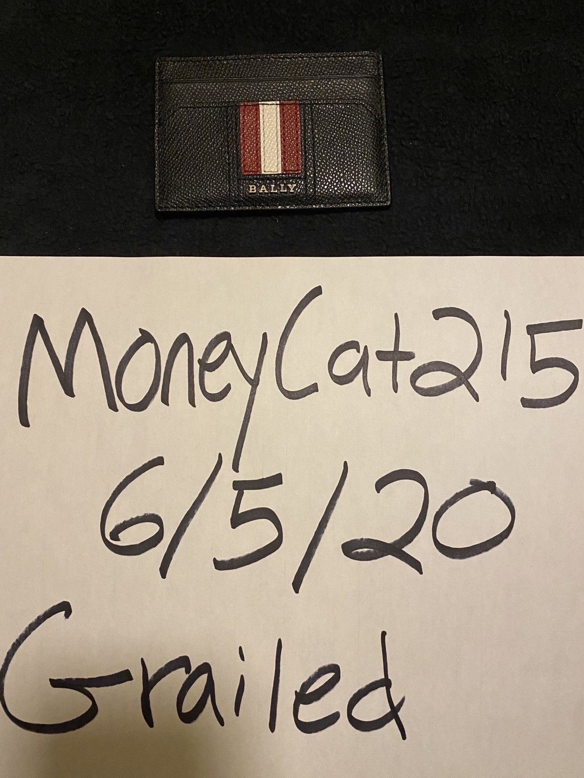 Bally Bally Taclipos pebbled calfskin card case with money clip Grailed