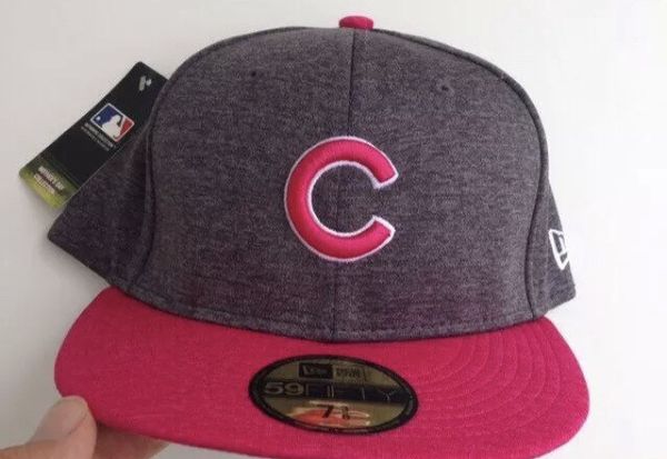 New Era Chicago Cubs Mother's Day Collection Gray Pink New Era Hat ...