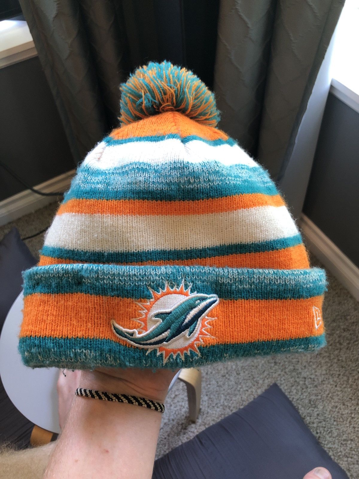 Miami Dolphins THANKSGIVING DAY Knit Beanie Hat by New Era