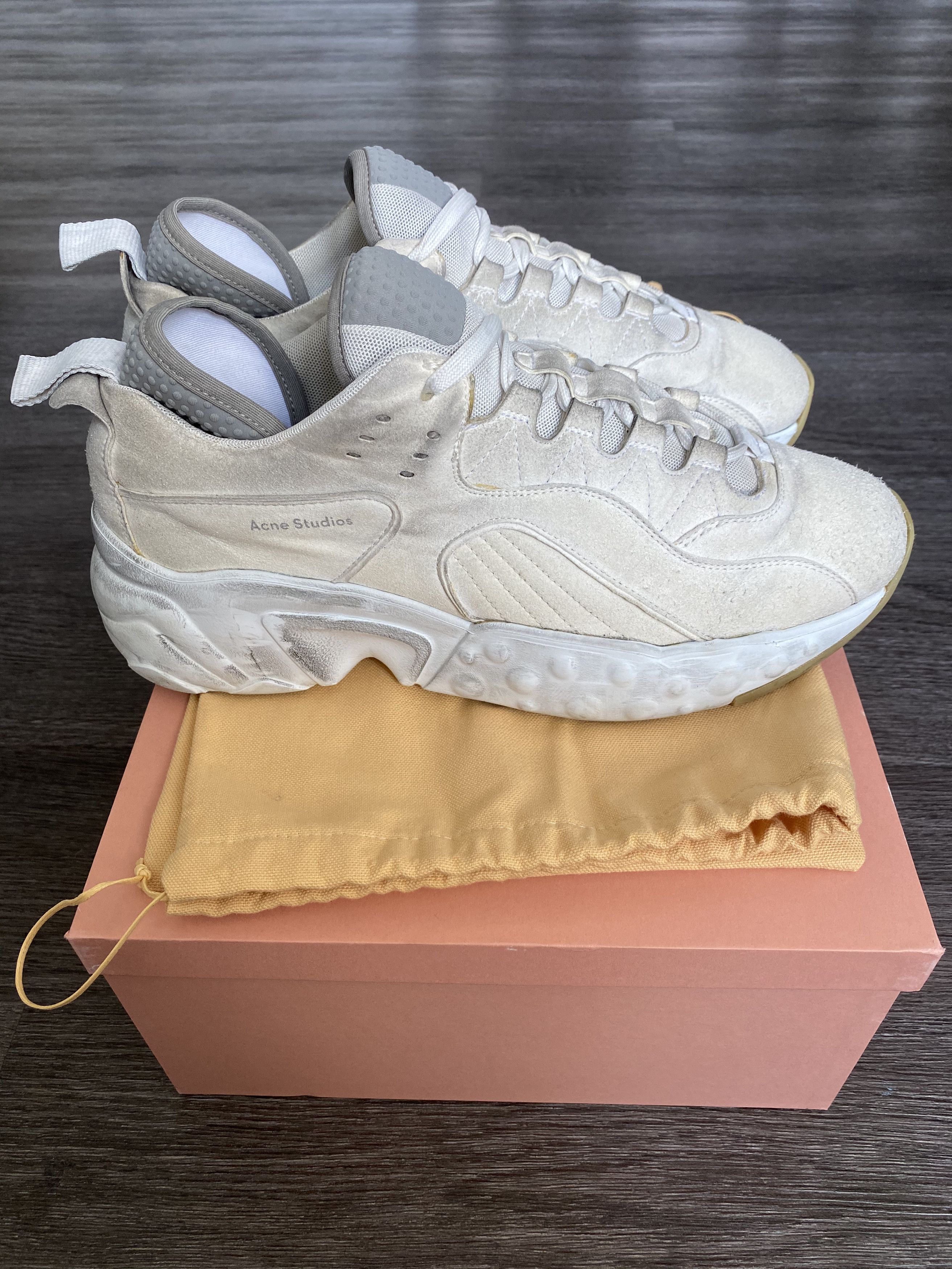 Acne Studios Acne Studios Rockaway Tumbled sneakers white | Grailed