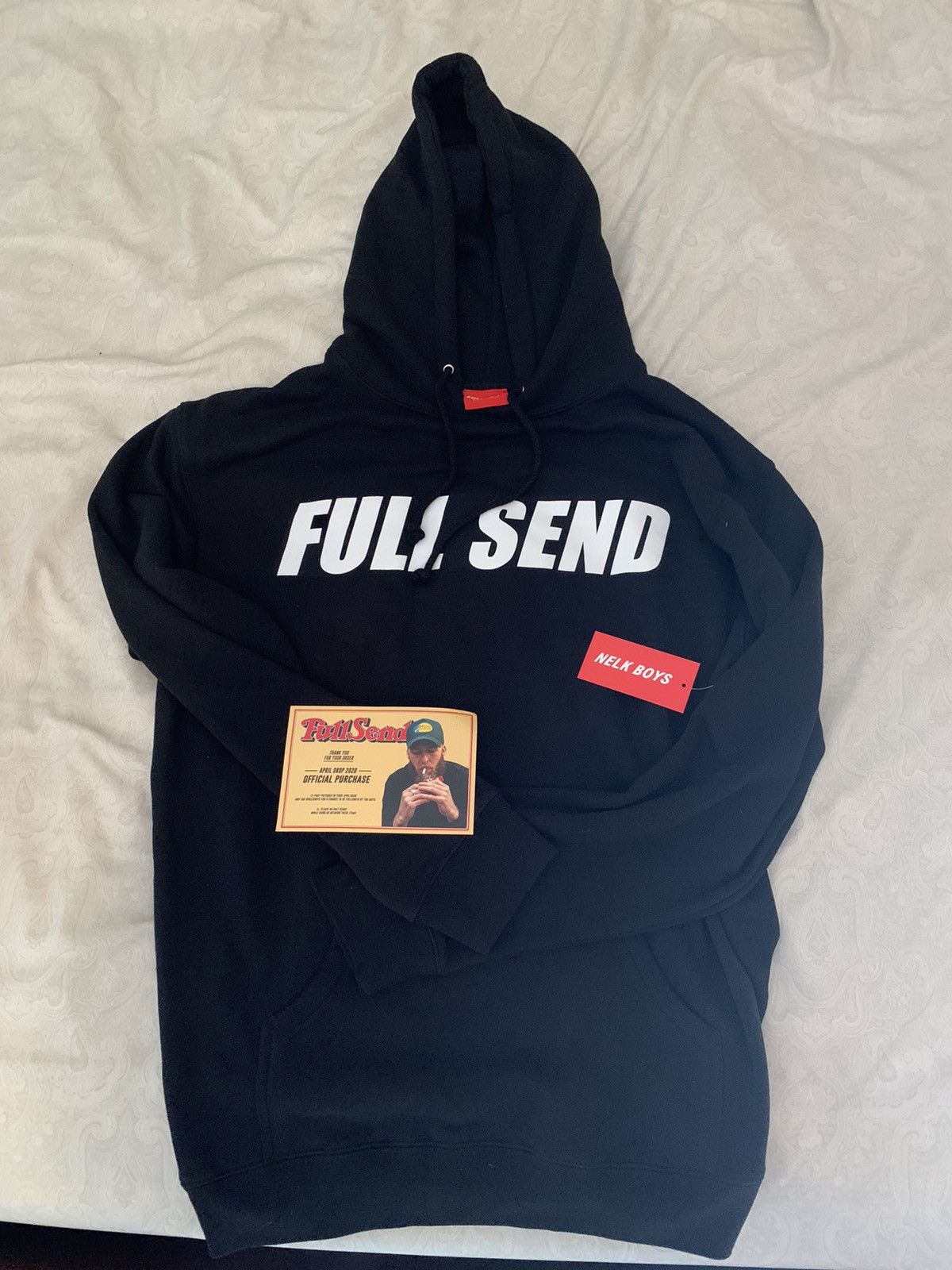 Full Send by Nelk Boys Black Full Send Hoodie 4/20 drop | Grailed
