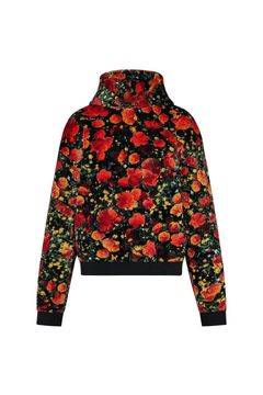 LOUIS VUITTON 1AAGNZ LV FLOWER GRAPHIC JACQUARD HOODIE SIZE: XL