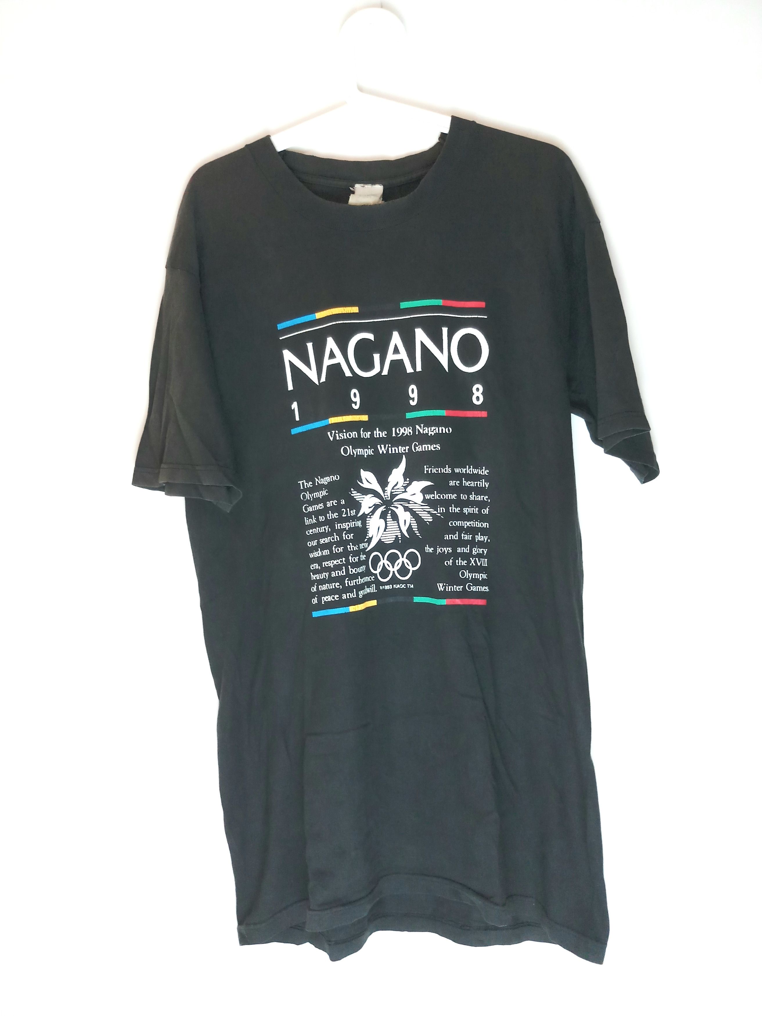Vintage Vintage 1998 Winter Olympics Nagano T-Shirt Size US L / EU 52-54 / 3 - 1 Thumbnail