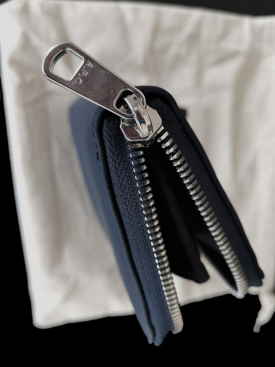 A.P.C. APC ZIP WALLET - MARINE - NEW WITH TAGS AND POUCH Size ONE SIZE - 3 Thumbnail