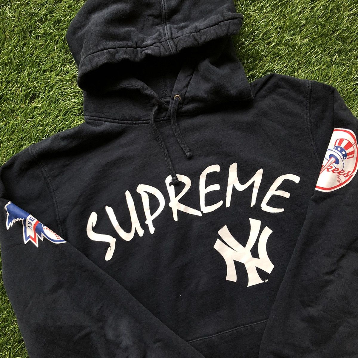 New York Yankees Supreme Yankees Hoodie Grailed