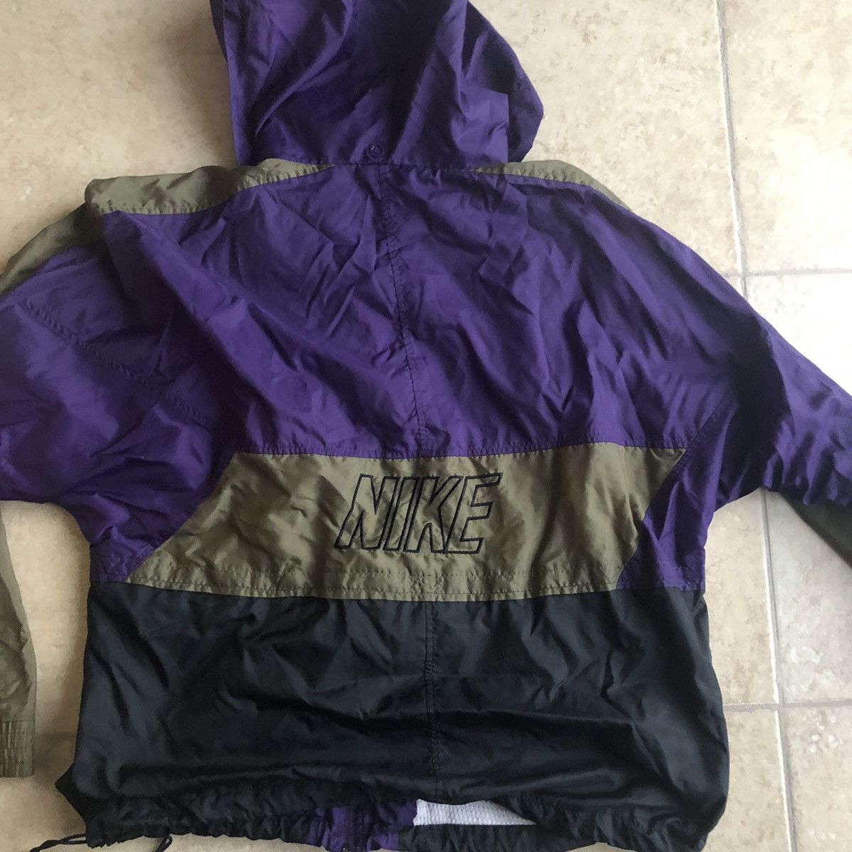 Nike Nike Vintage 90’s Windbreaker - Royal Purple/Cargo Olive Size US L / EU 52-54 / 3 - 3 Thumbnail
