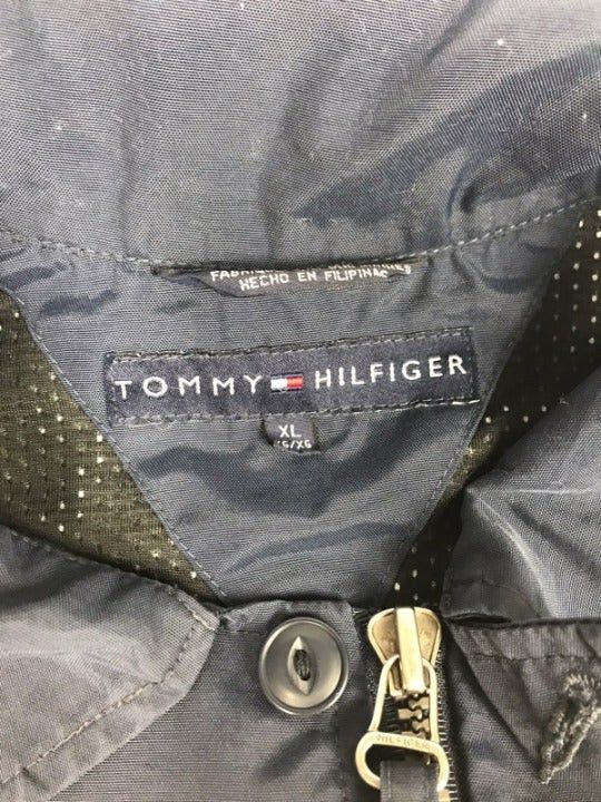 Tommy Hilfiger Vintage Tommy Hilfiger Mens XL Bomber Jacket Blue Size US XL / EU 56 / 4 - 4 Thumbnail