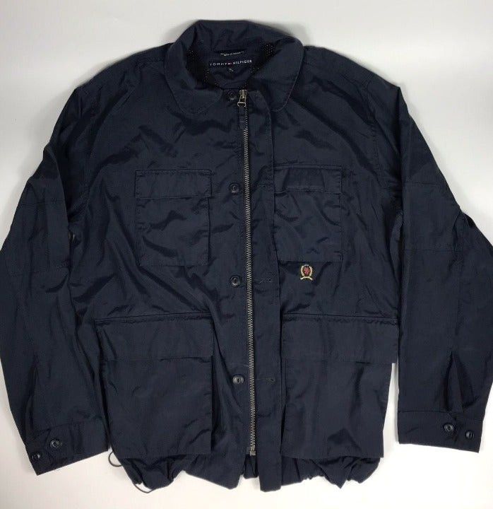 Tommy Hilfiger Vintage Tommy Hilfiger Mens XL Bomber Jacket Blue Size US XL / EU 56 / 4 - 1 Thumbnail