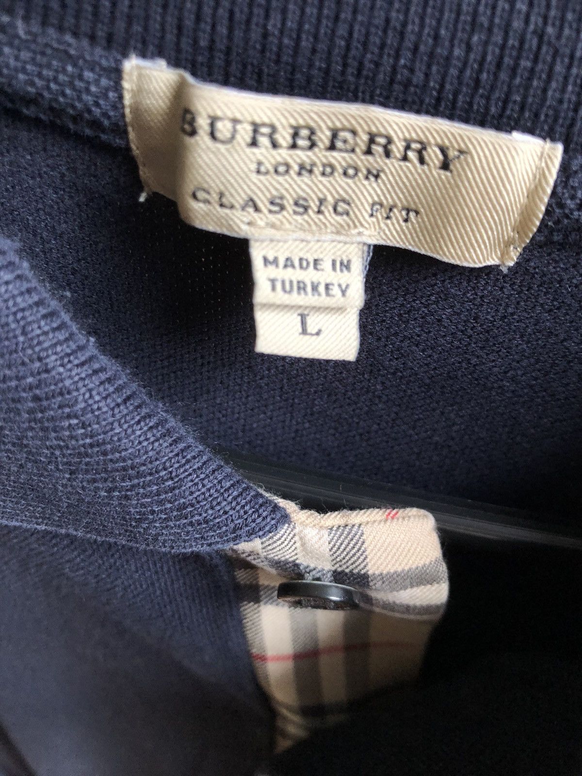 Burberry Navy Burberry Polo size Large Size US L / EU 52-54 / 3 - 2 Thumbnail