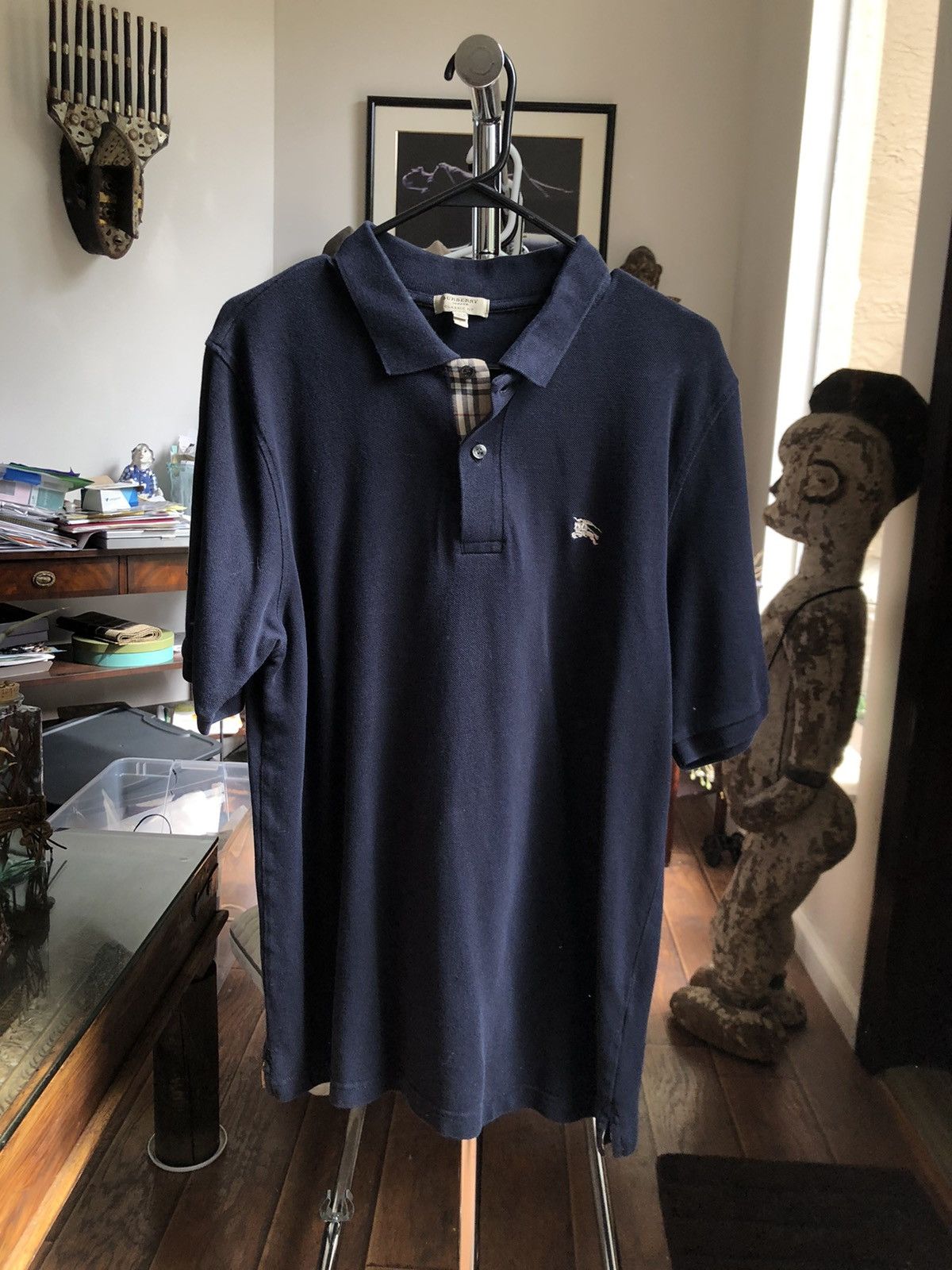 Burberry Navy Burberry Polo size Large Size US L / EU 52-54 / 3 - 1 Thumbnail