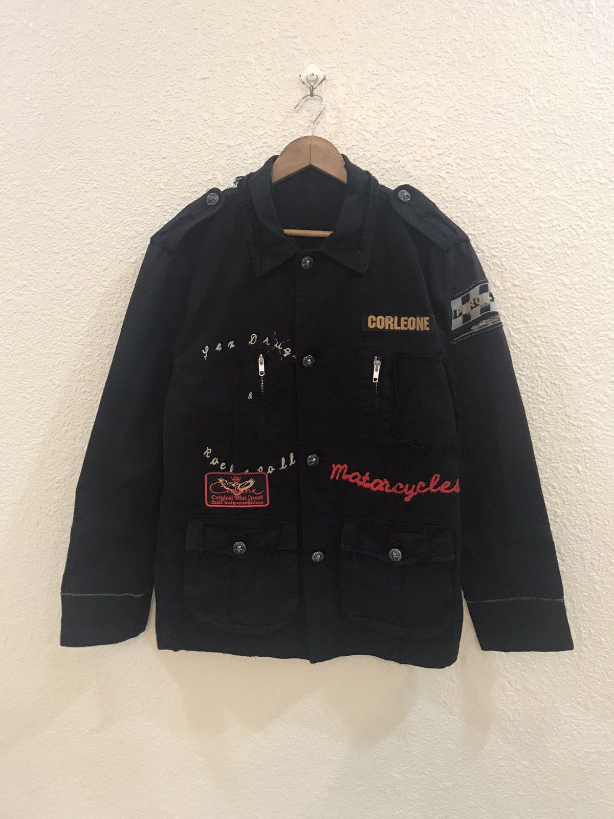 Japanese Brand Corleone Motorcycle distressed jacket Size US M / EU 48-50 / 2 - 5 Thumbnail