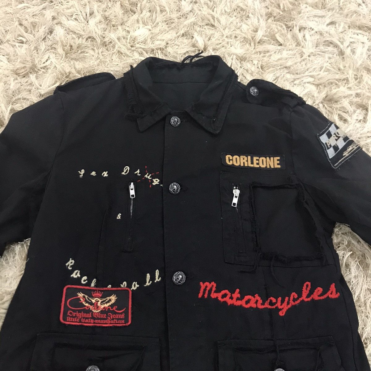 Japanese Brand Corleone Motorcycle distressed jacket Size US M / EU 48-50 / 2 - 3 Thumbnail