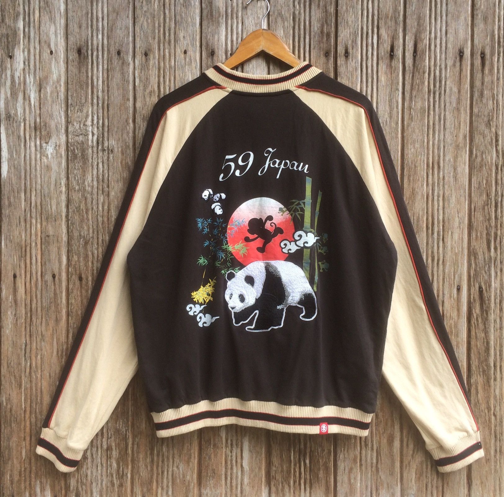 Japanese Brand Sukajan Souvenir Jacket Japan Cotton Embroidery Style Size US L / EU 52-54 / 3 - 1 Thumbnail
