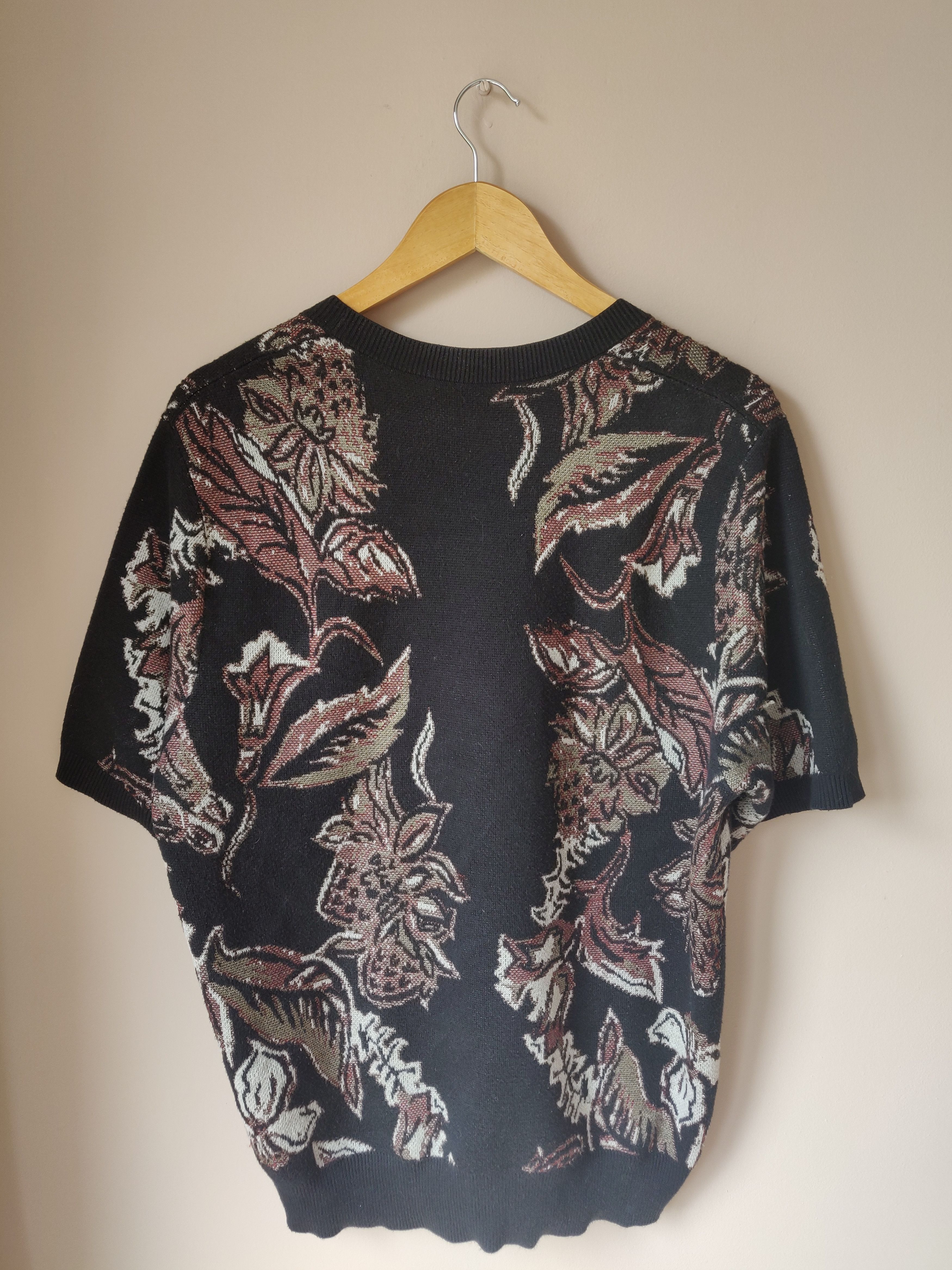 Dries Van Noten Short Sleeve Floral Knit Size US L / EU 52-54 / 3 - 3 Thumbnail