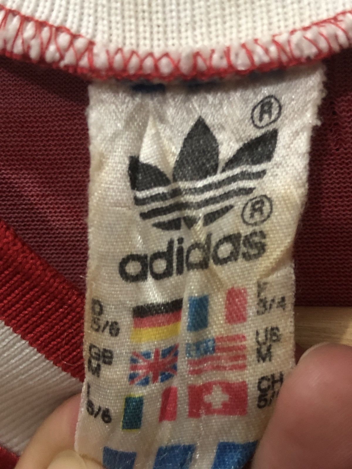 Adidas Vintage 80s Adidas West Germany Red Colour Jersey Size US M / EU 48-50 / 2 - 8 Thumbnail