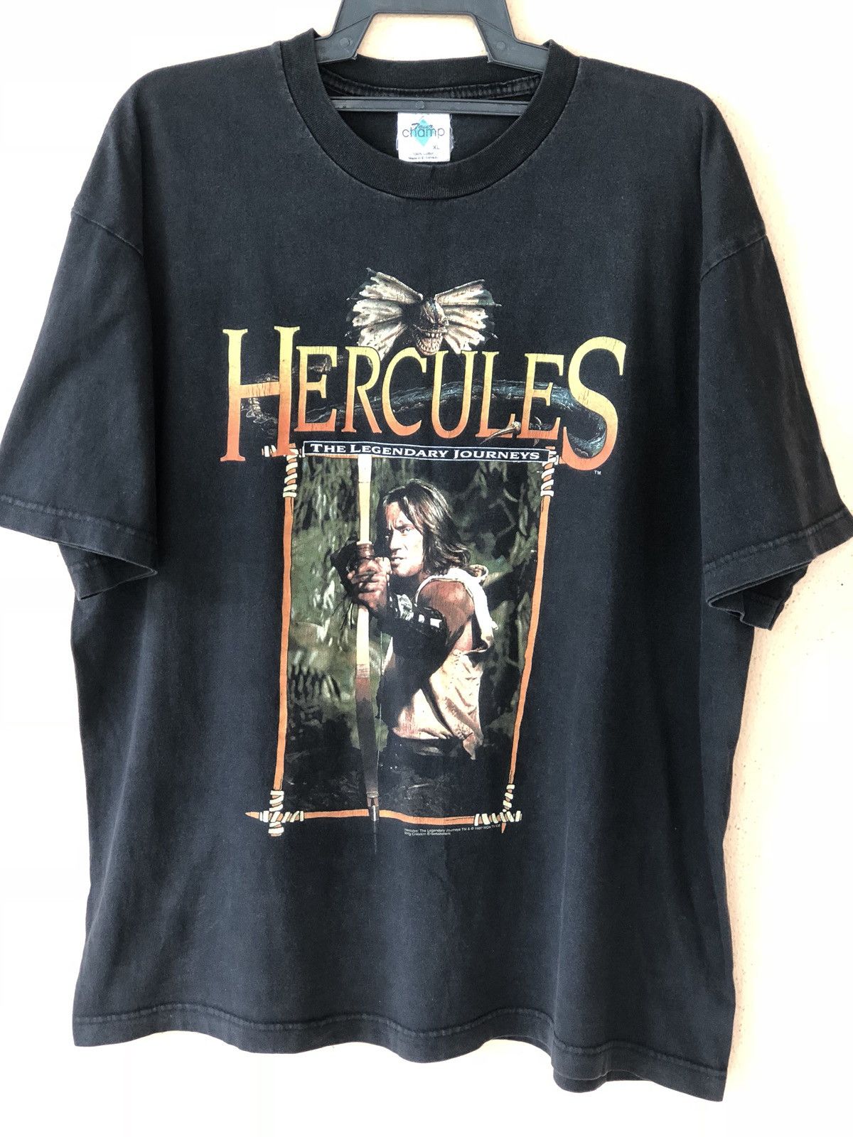 Vintage 90’s Hercules the legendary journey movie promo tee