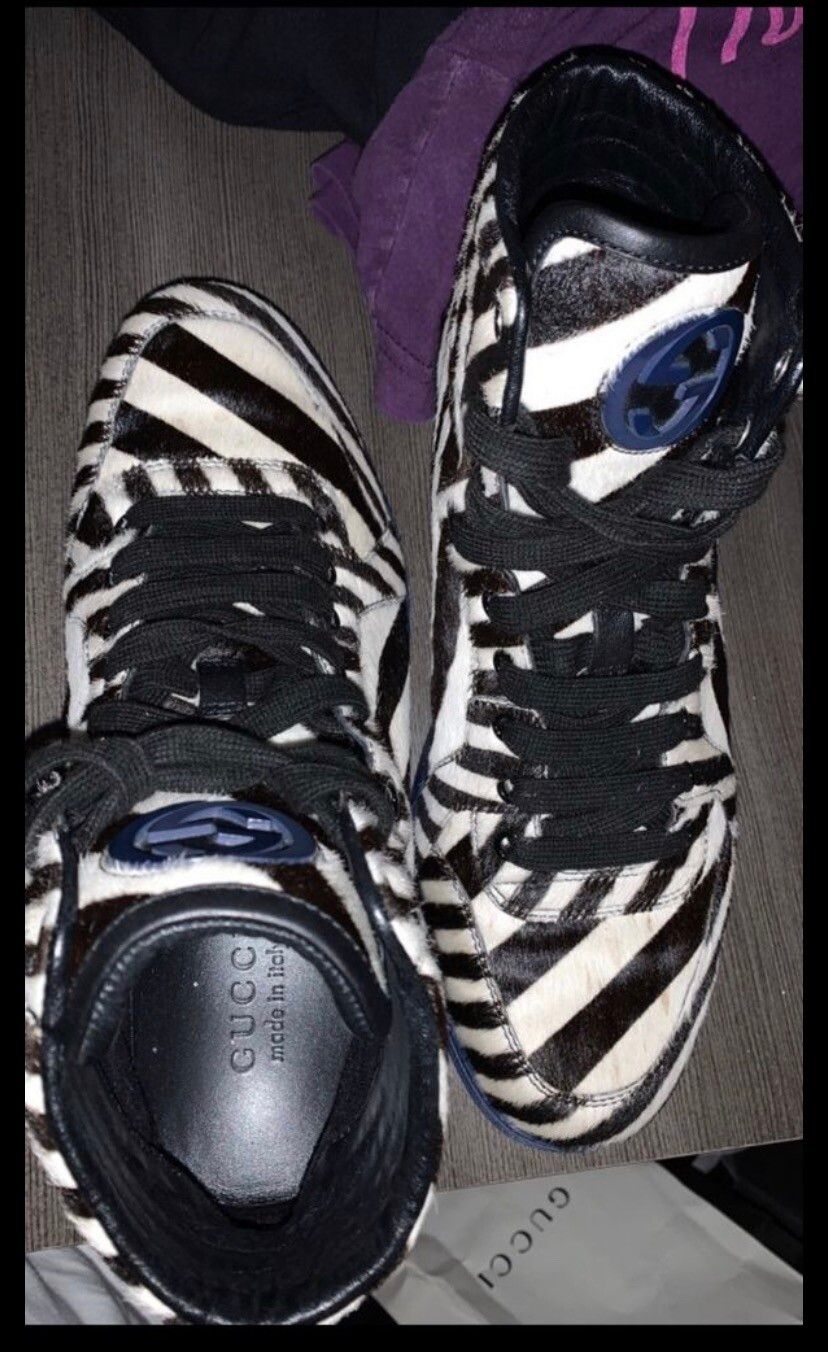 Gucci Men’s Gucci Zebra Calf hair shoes Size US 9.5 / EU 42-43 - 1 Preview