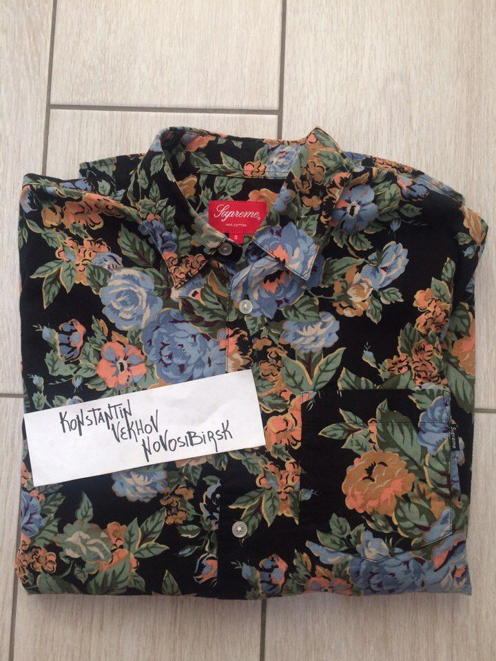 Supreme Floral Flower Button Up Shirt F/W14 Size US S / EU 44-46 / 1 - 2 Thumbnail