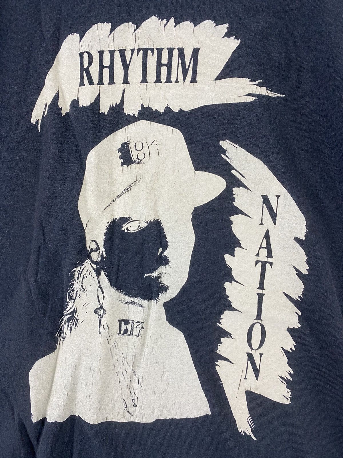 Band Tees vintage 1990 janet jackson rhythm nation rare nice t-shirts Size US L / EU 52-54 / 3 - 3 Thumbnail