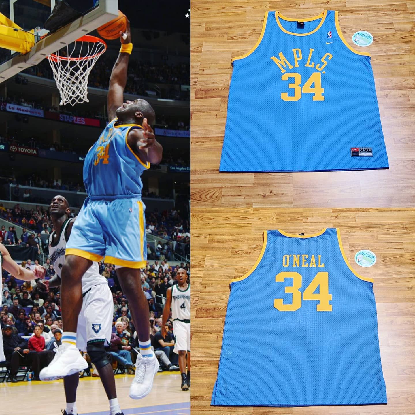 Vintage Nike Kobe Bryant MPLS Lakers Swingman Jersey