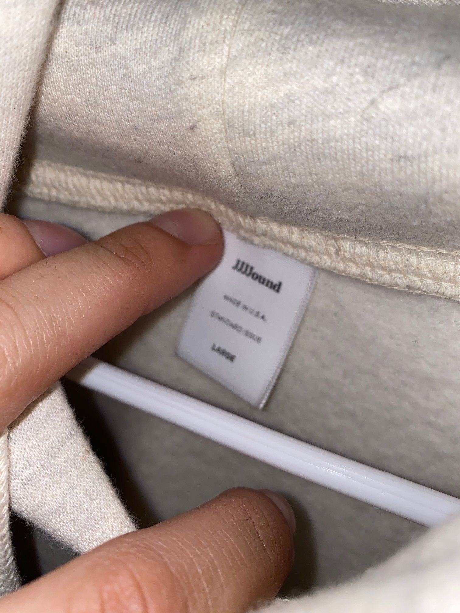 JJJJound jjjjound beige cream hoodie fw19' Size US L / EU 52-54 / 3 - 6 Thumbnail