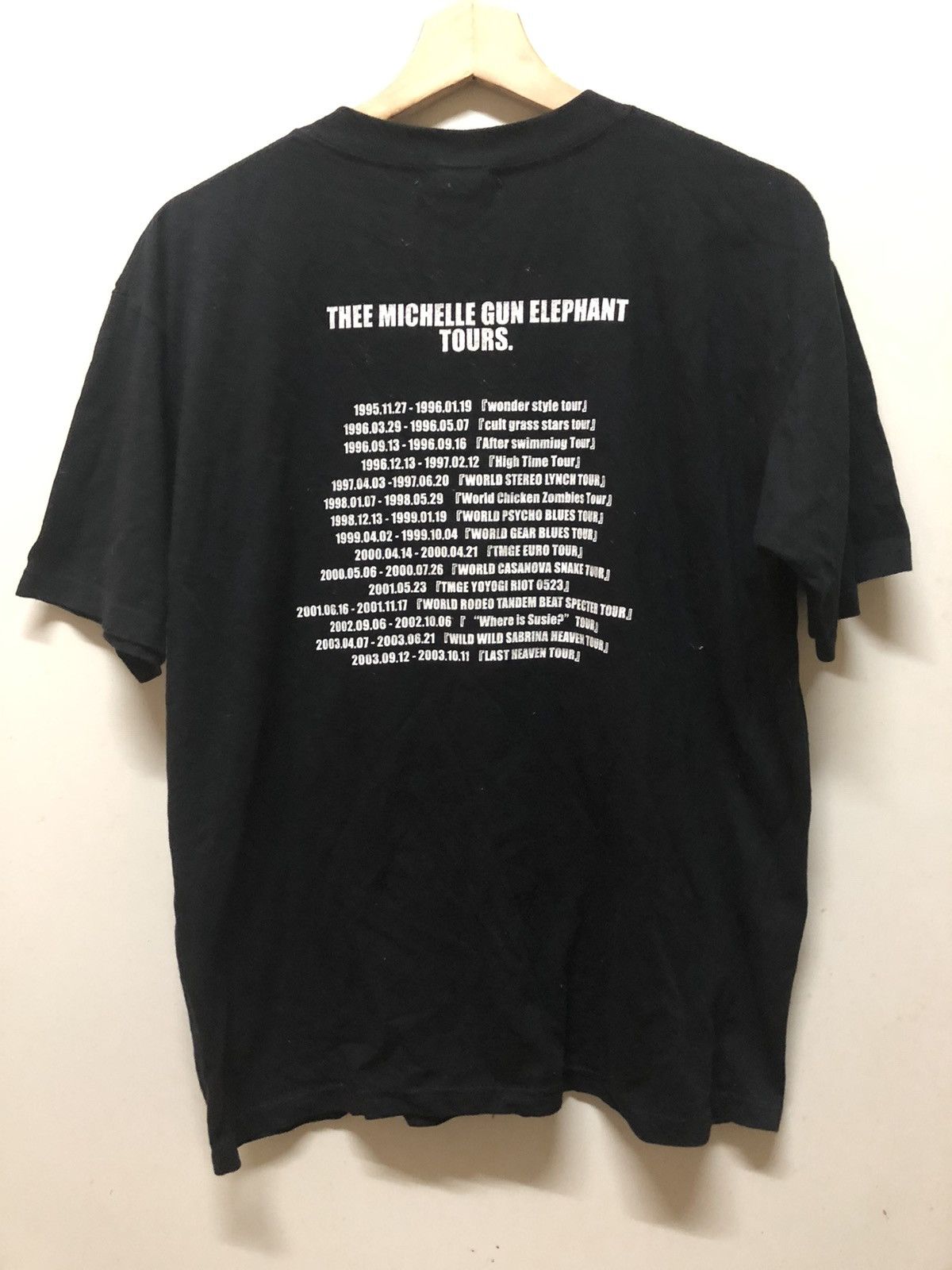 Vtg TMGE T shirt M Thee Michelle Gun Elephant Punk Rock Rare