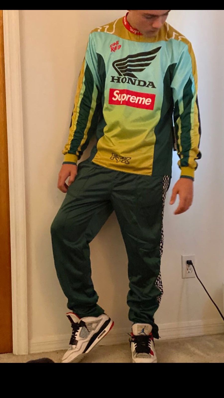 Fox × Honda × Supreme Supreme Honda Fox Racing Moto Jersey Fox × Honda × Supreme Supreme Honda Fox Racing Moto Jersey