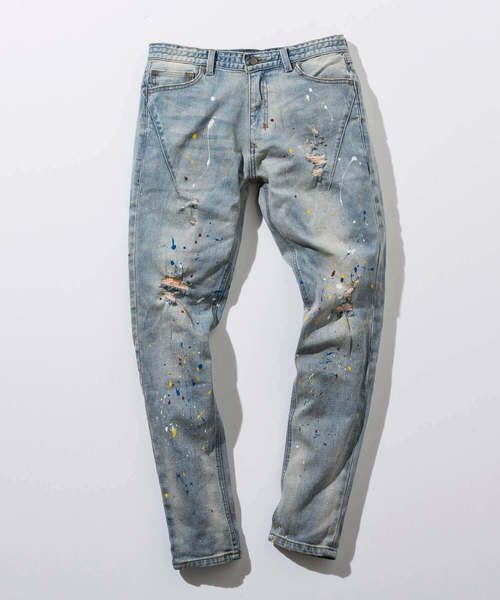 Number (N)ine Number Nine painting jeans Size US 30 / EU 46 - 1 Thumbnail