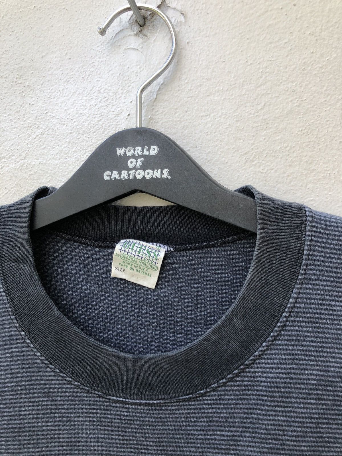Guess Vintage 90s Guess Basic Jeans Made in Usa Striped tee Size US XL / EU 56 / 4 - 2 Thumbnail