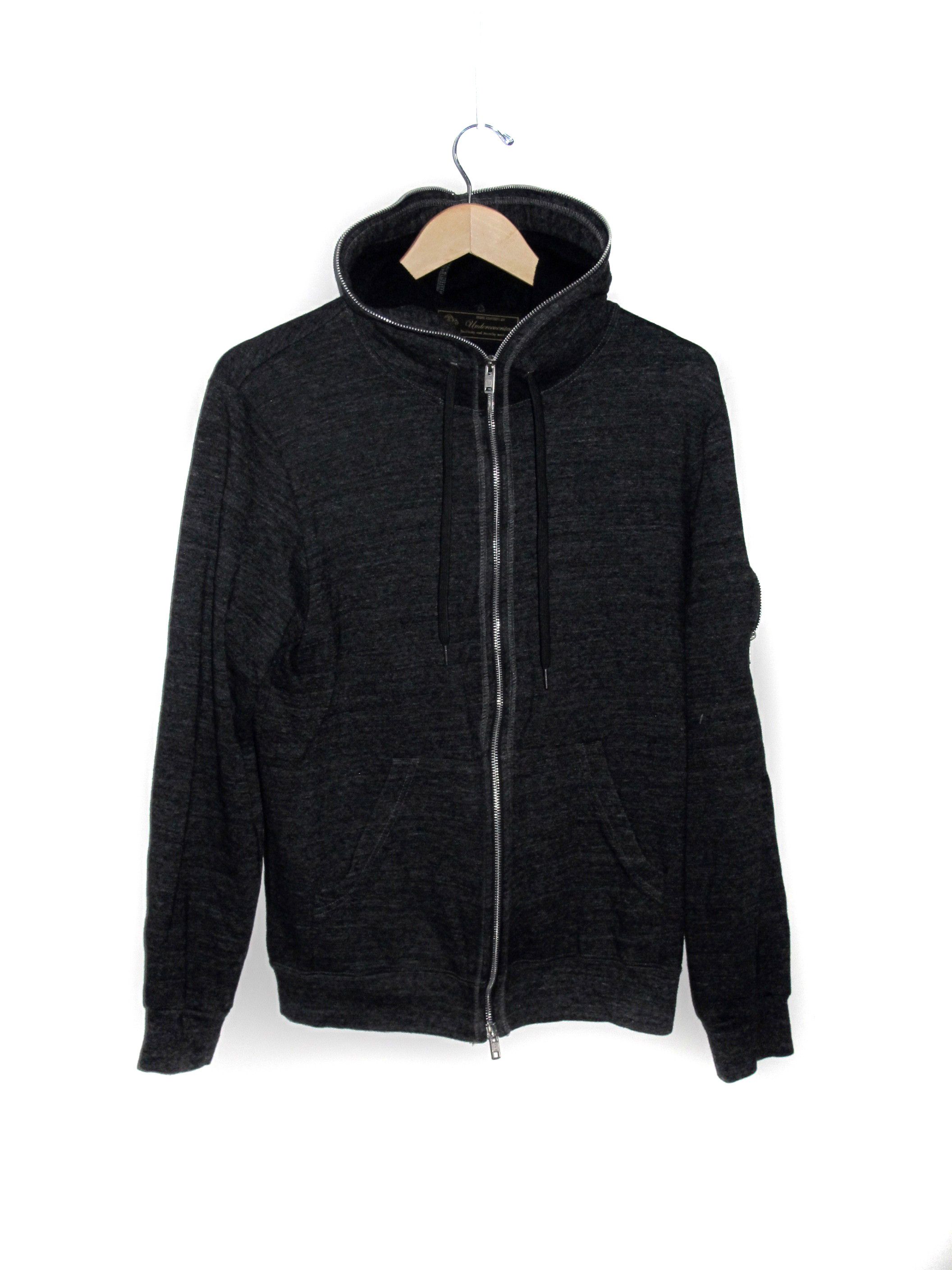 Pre-owned Undercover Aw09 Charcoal Gimp Hoodie In Gray