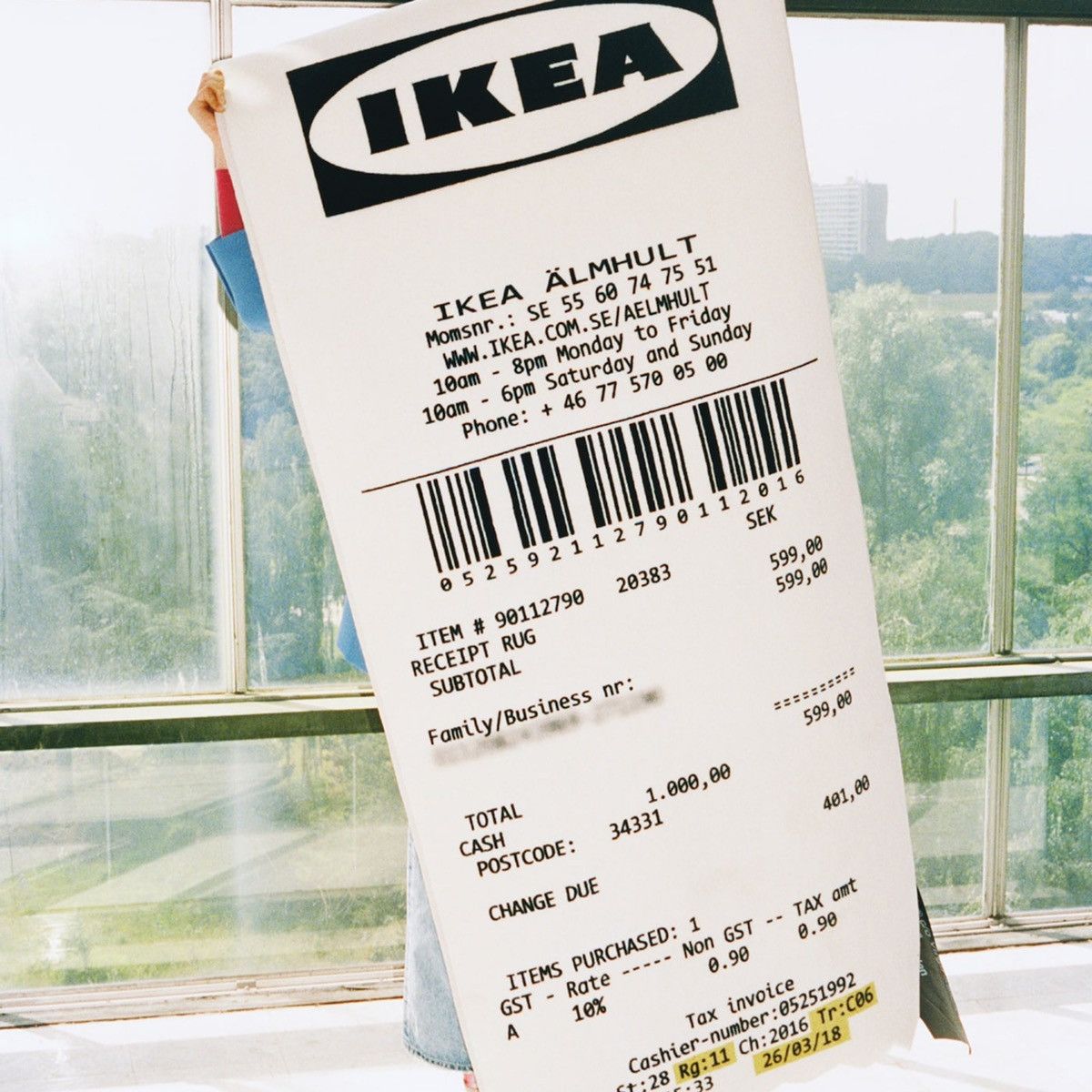 Ikea × Virgil Abloh Virgial Abloh x Ikea "MARKERAD" Receipt Rug Size ONE SIZE - 3 Thumbnail