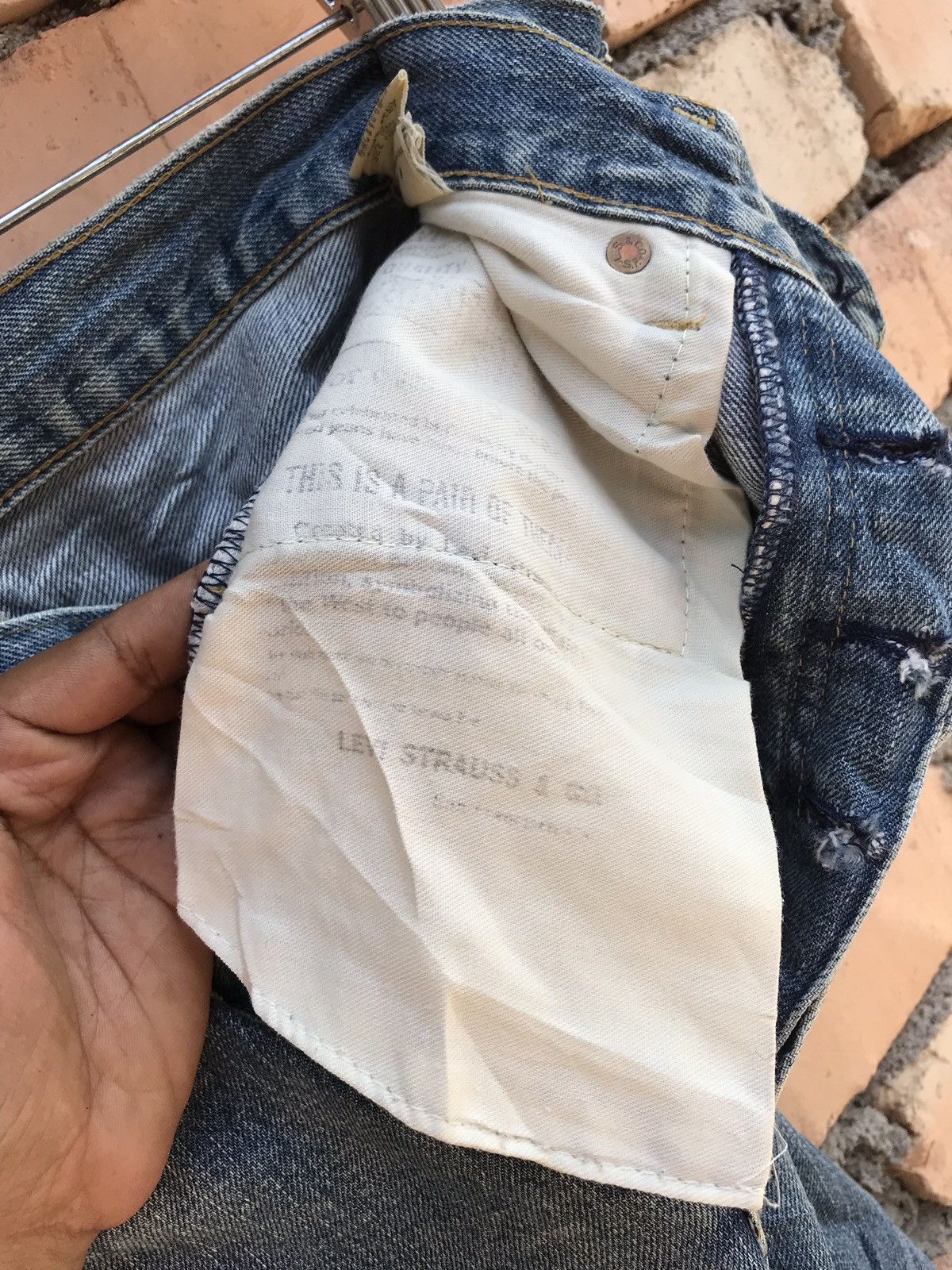 Levi's Vintage Clothing × Seditionaries Vintage levis big E distressed denim Size US 31 - 12 Thumbnail