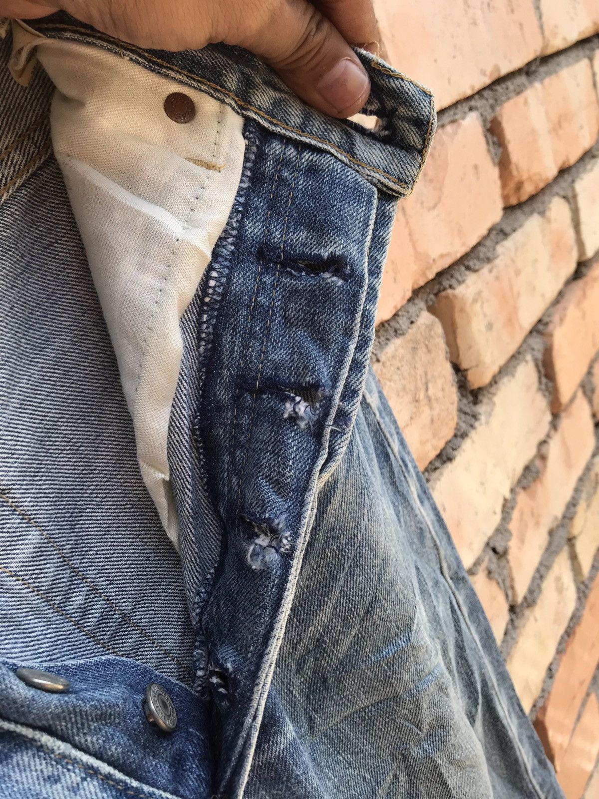 Levi's Vintage Clothing × Seditionaries Vintage levis big E distressed denim Size US 31 - 9 Thumbnail