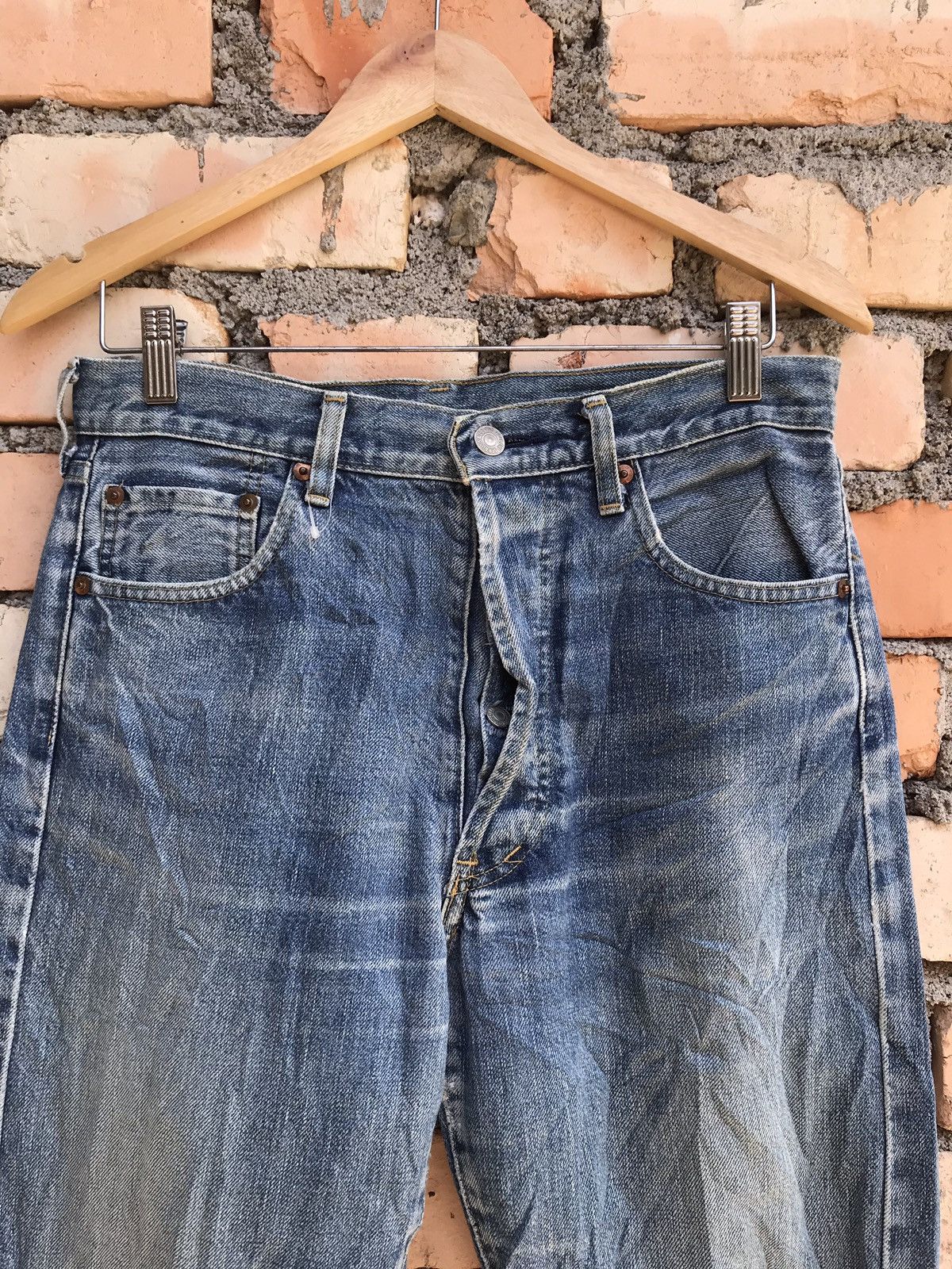 Levi's Vintage Clothing × Seditionaries Vintage levis big E distressed denim Size US 31 - 3 Thumbnail