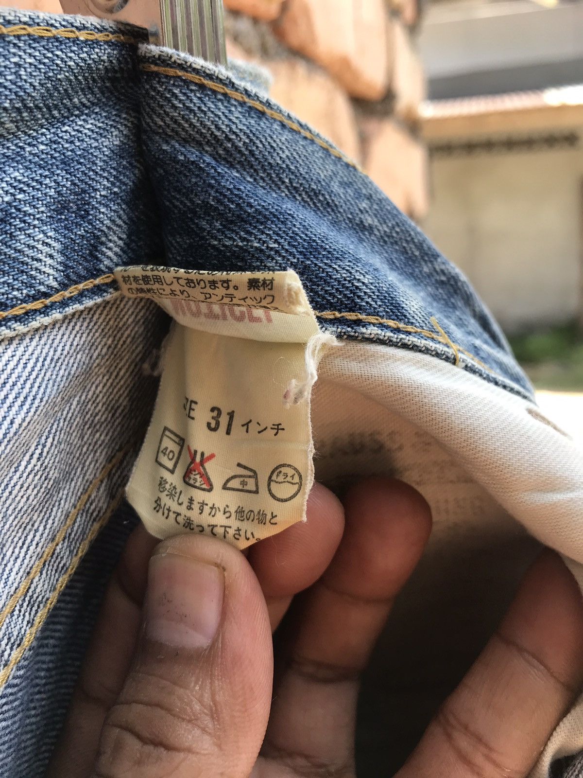 Levi's Vintage Clothing × Seditionaries Vintage levis big E distressed denim Size US 31 - 11 Thumbnail