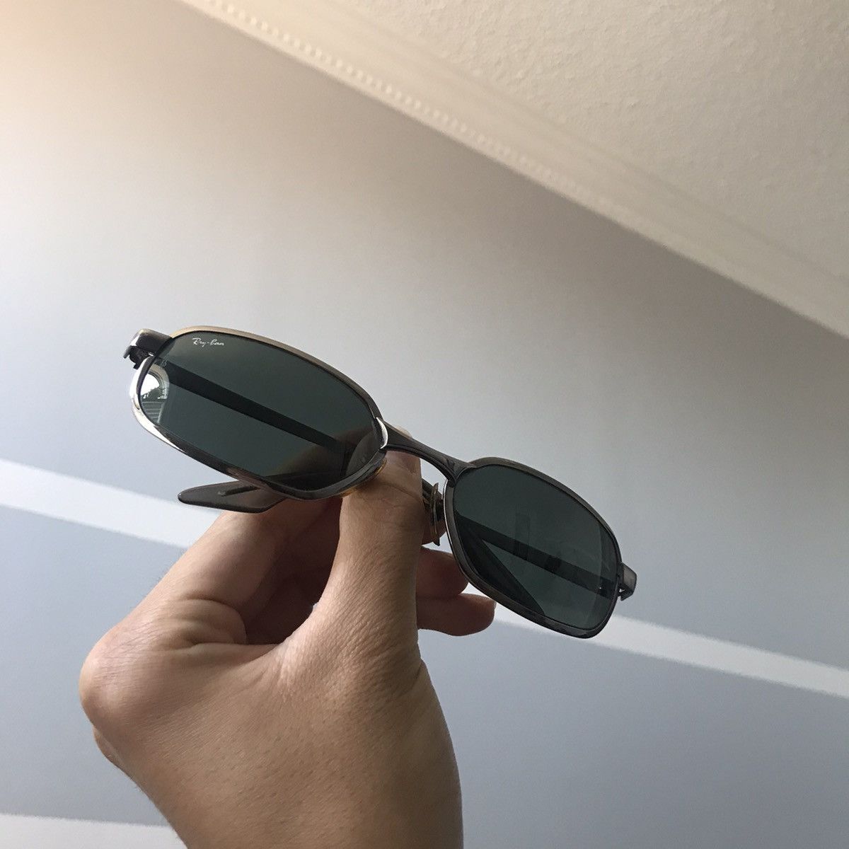 RayBan Vintage Vintage 90 s matrix ray ban wide frame sunglasses Grailed
