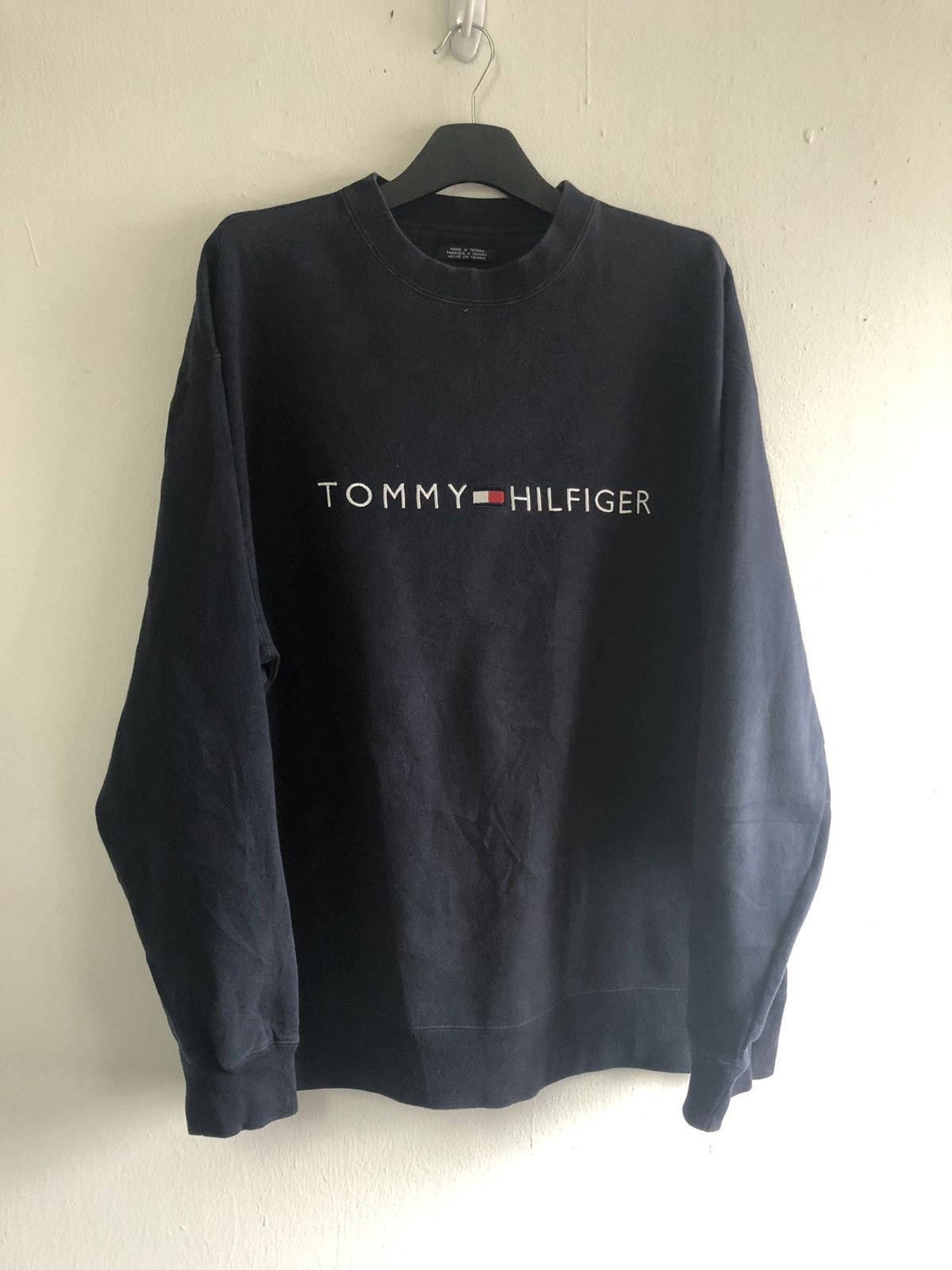 Tommy Hilfiger TOMMY HILFIGER Sweatshirt Spell Out 03/07 Size US XL / EU 56 / 4 - 1 Thumbnail