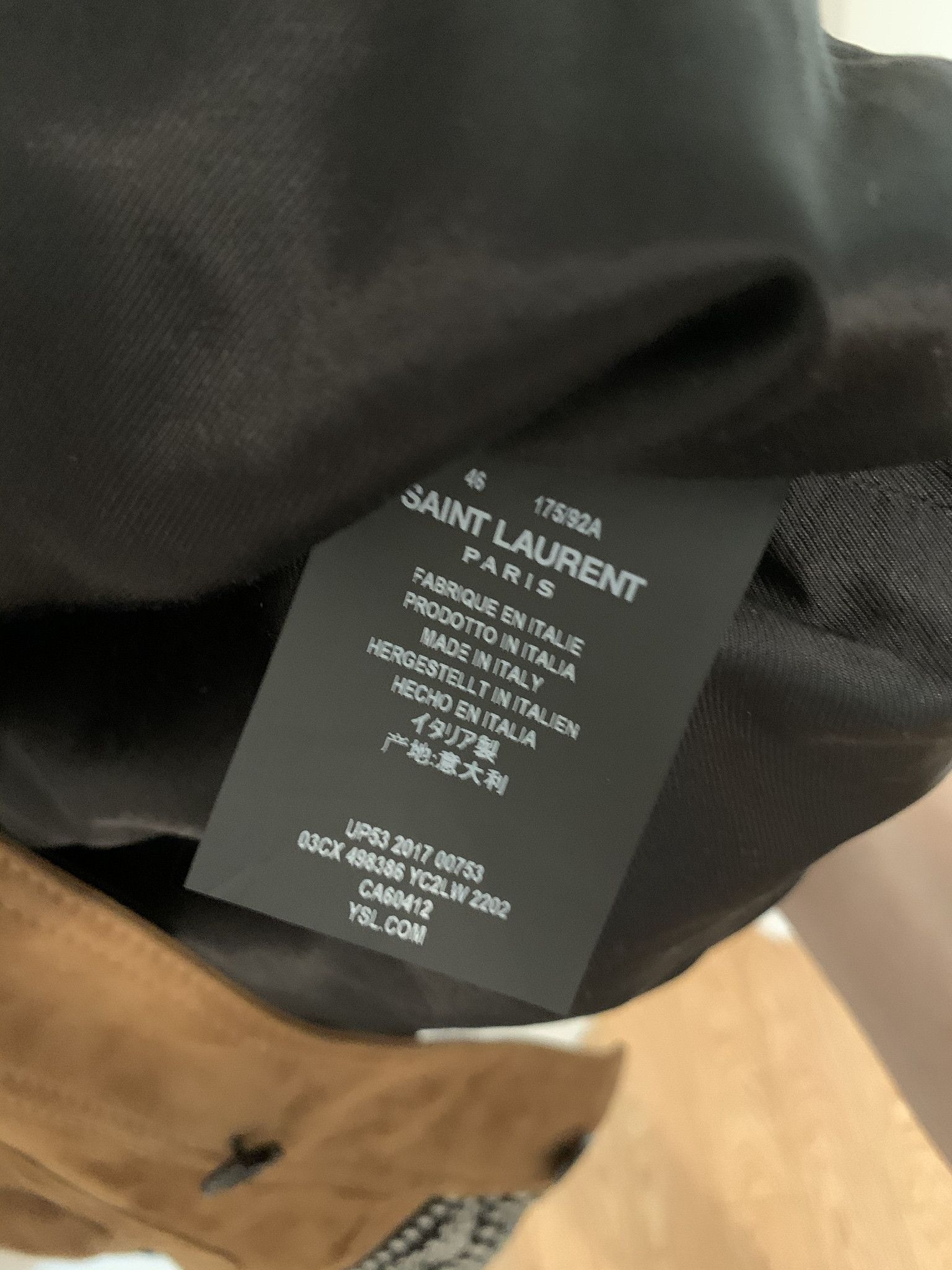 Saint Laurent Paris 🔥 $5000🔥 18SS Ikat Ribbing Whiskey Suede Jacket sz46 Size US S / EU 44-46 / 1 - 4 Thumbnail