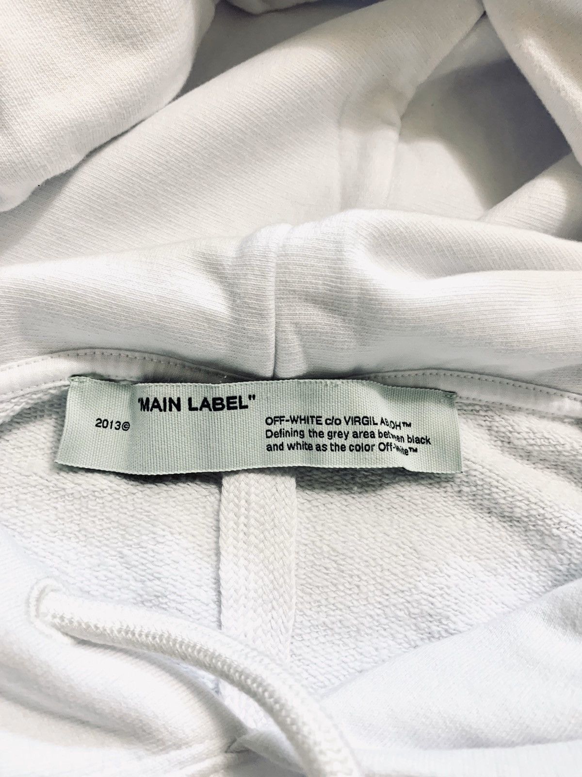 Off-White Airport tape arrows hoodie white size L