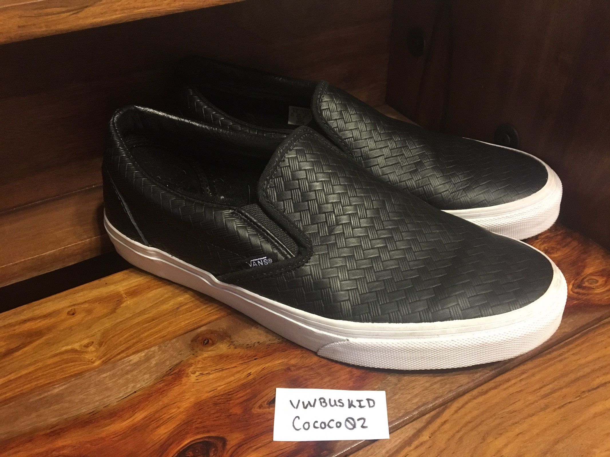 Vans, Shoes, Rare Vans Custom Cherry Checkered Slip On