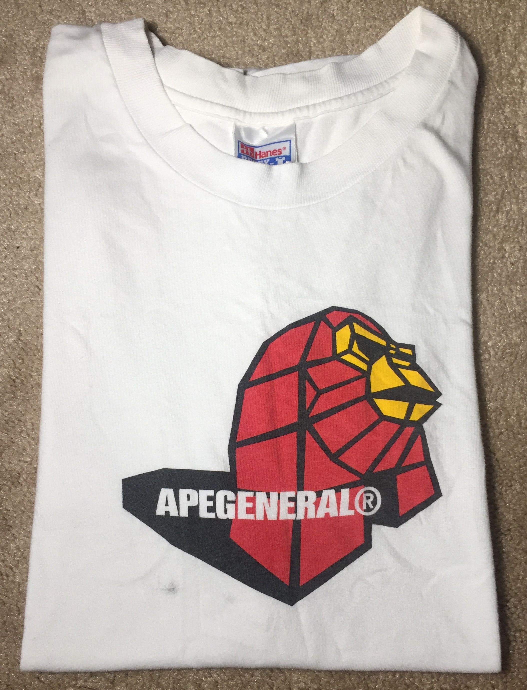 Bape 1998 A Bathing Ape Com Tee White Large General Bape OGHanes Size US L / EU 52-54 / 3 - 1 Thumbnail