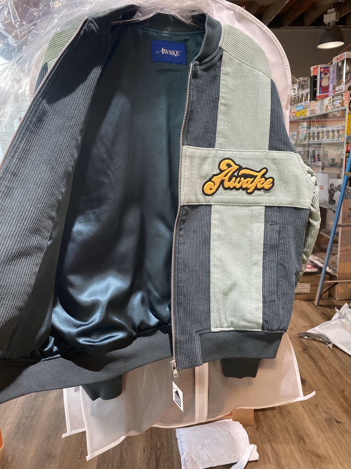 Awake Chenille Patch Corduroy Logo Jacket | Grailed