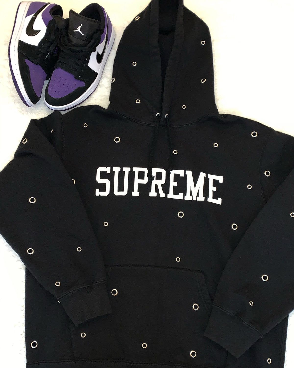 Supreme Supreme Eyelet hoodie | Grailed