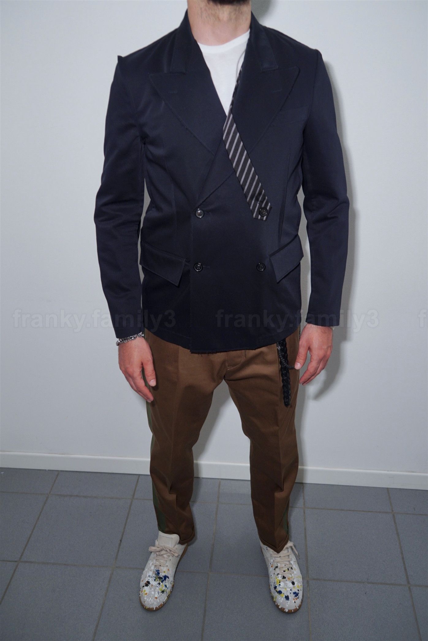 Margiela Jacket double breast whit Tie